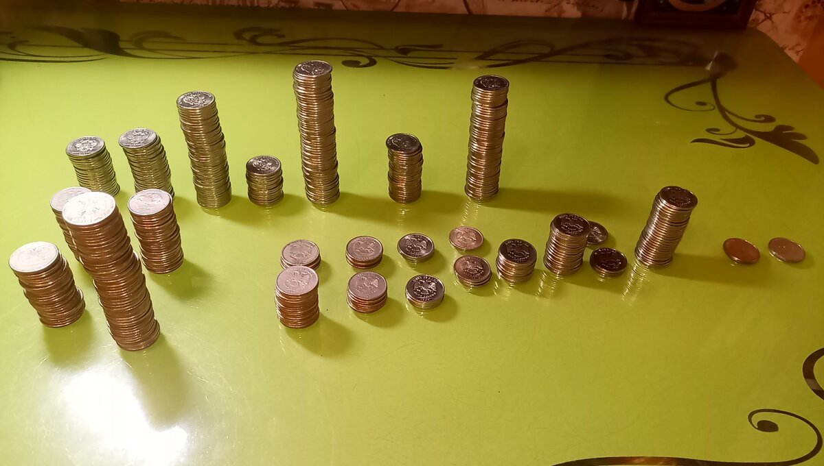 Разбор монет по годам и дворам.