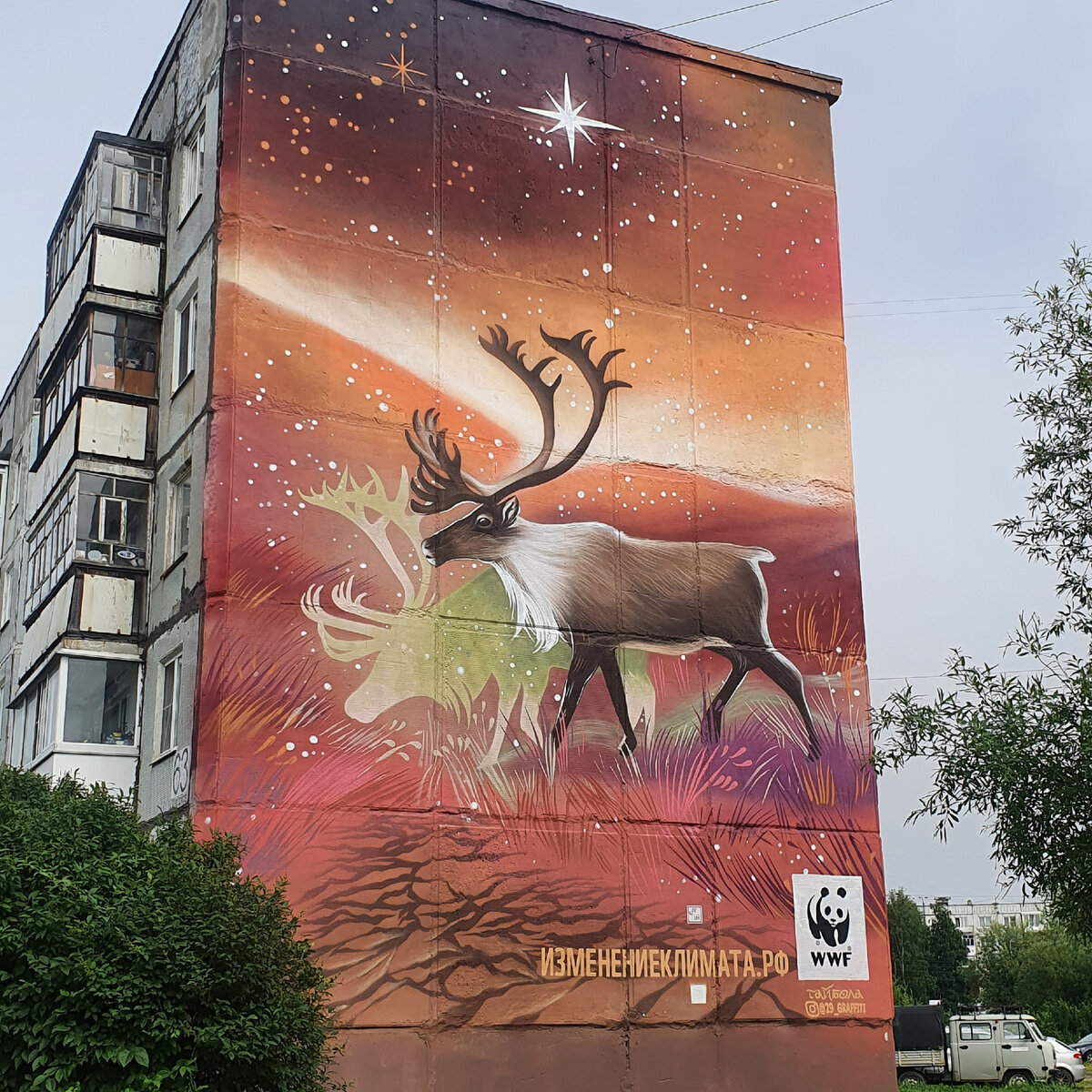 Такой вот северный олень. 