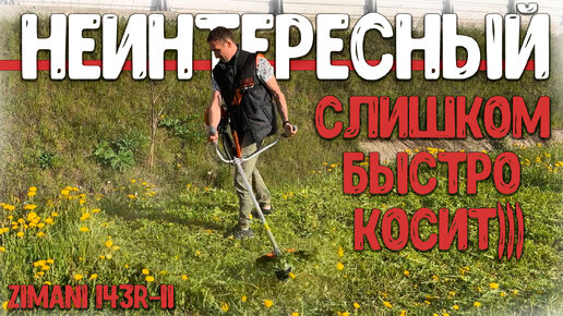 Descargar video: ТУРБОКОСА, которая косит лучше всех! Триммер бензиновый ZimAni 143R-II ему бы еще задачу посложнее..