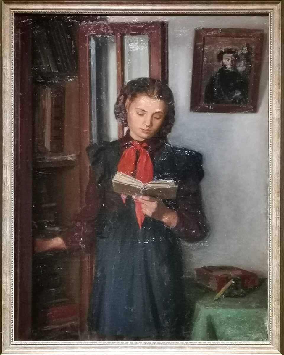 
Мариупольский Вячеслав Минеевич (1905-1986). Вожатая (Портрет пионерки). Вторая половина 1940-х. Холст, масло