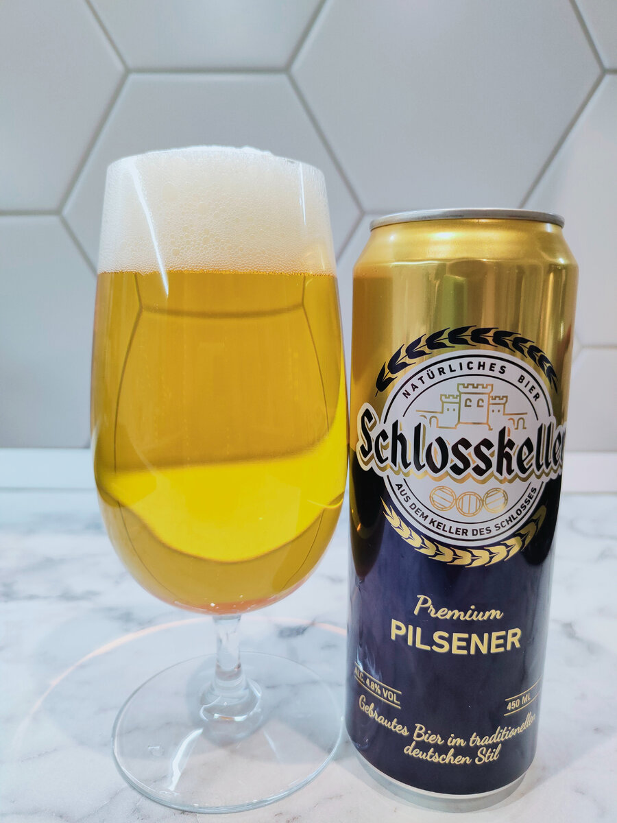 Пиво "Schlosskeller Pilsner" (Шлёсскеллер Пилзнер) от Завода Белый Кремль