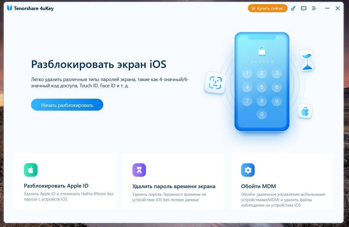     Разблокировка Айфона производится буквально в пару кликов