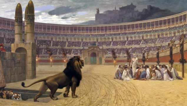 Последняя молитва христианских мучеников. Источник: wikipedia.org