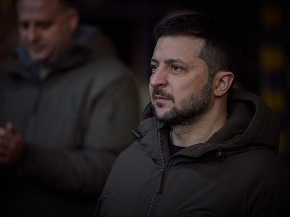    Президент Украины Владимир Зеленский во время посещения Артемовска (Бахмута)© Фото : Офис Президента Украины