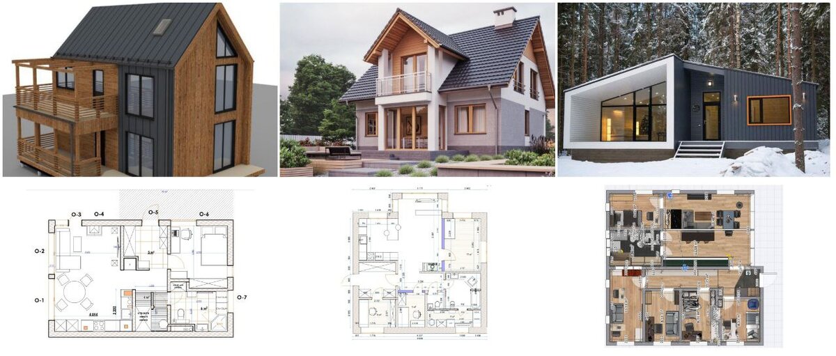 несколько вариантов нашего будущего дома