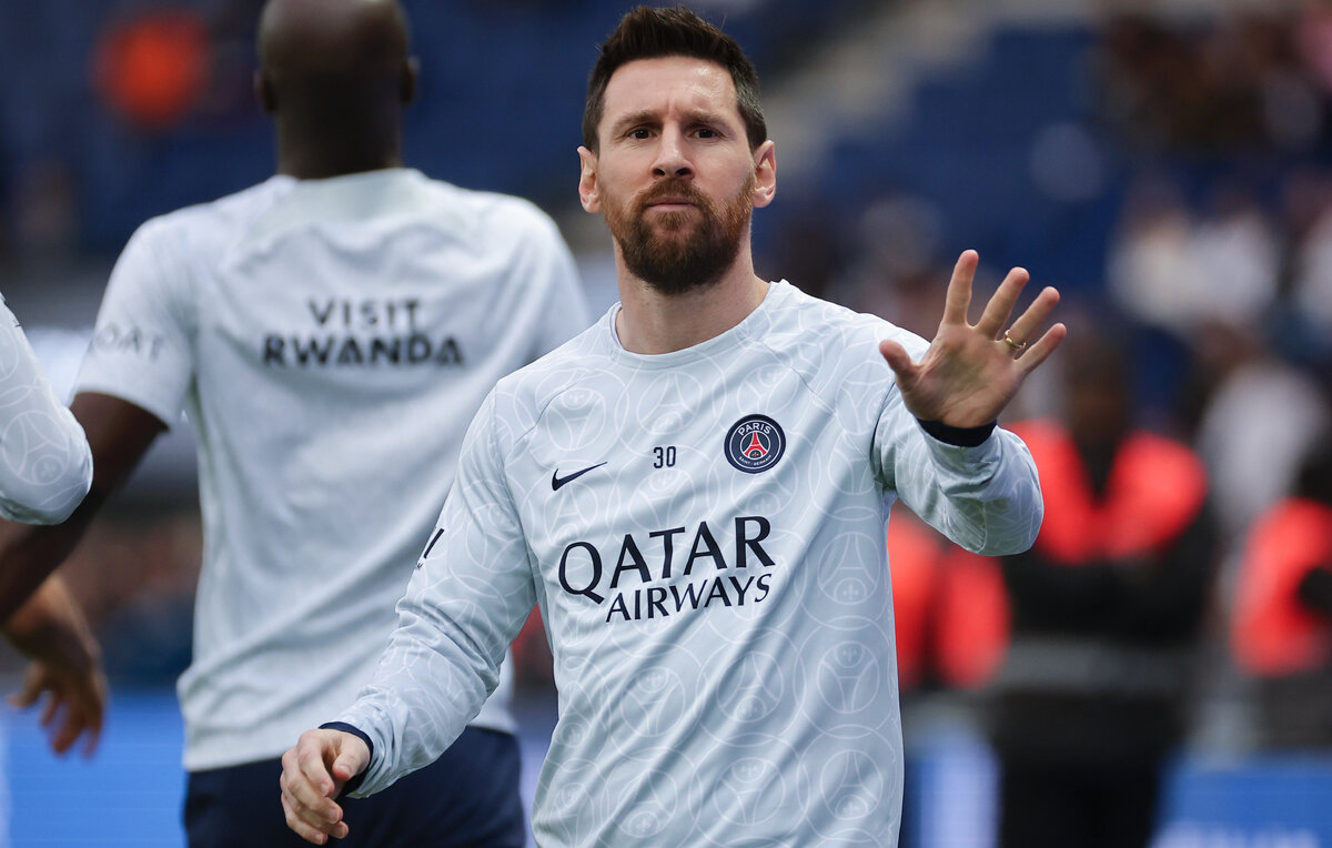    Нападающий ПСЖ Лионель Месси  EPA-EFE/CHRISTOPHE PETIT TESSON