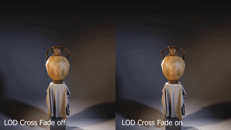 LOD crossfade для URP. Ранее она была доступна только для HDRP и Build-In