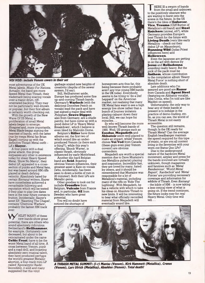 Страница журнала Kerrang!