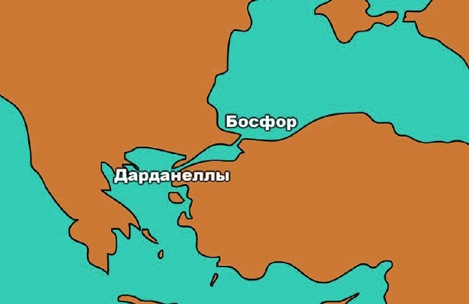 Босфор и дарданеллы. Босфор и Дарданеллы на карте.