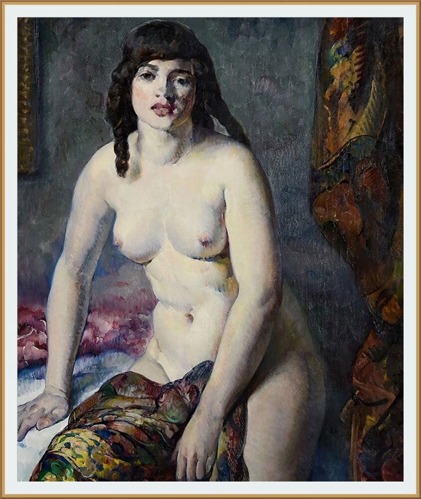 ©  Леон Кролл /  Leon Kroll  / 1884 - 1974 / Обнаженная Ирма холст, масло