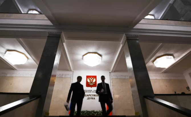 Архивное фото. В здании Государственной Думы РФ