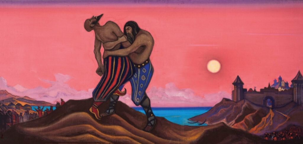 Н.К. Рерих «Единоборство Мстислава с Редедей», 1943 © ГРМ