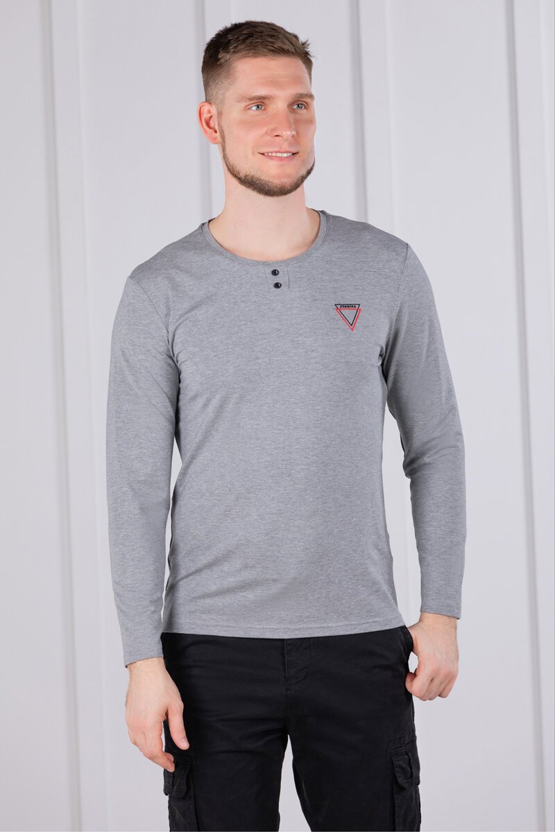 Мужской лонгслив до 4XL р-ра