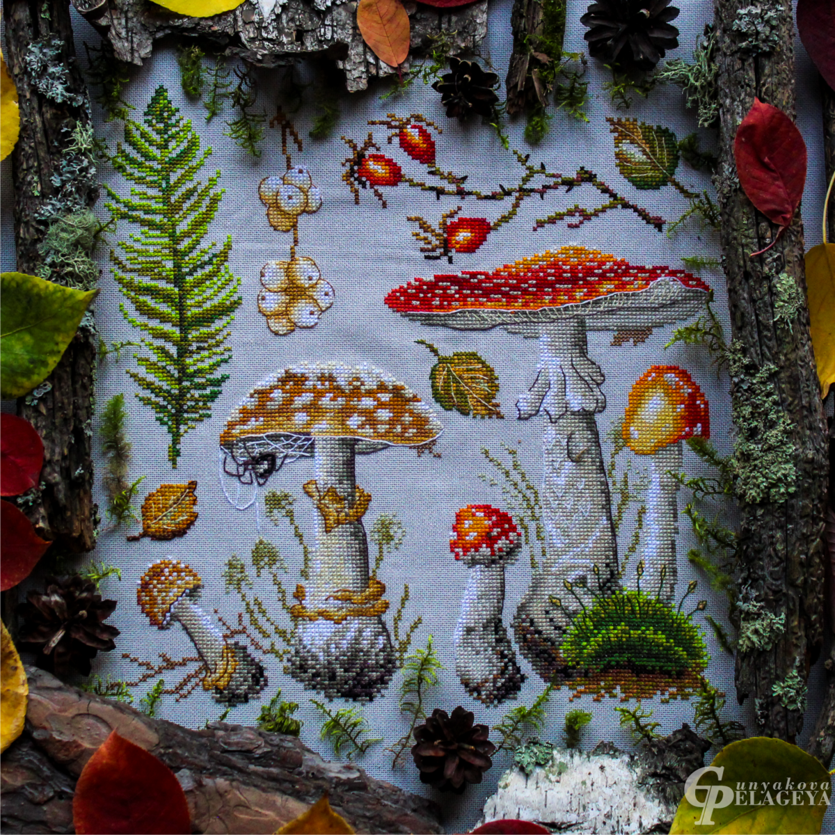 мухоморы. готовая работа