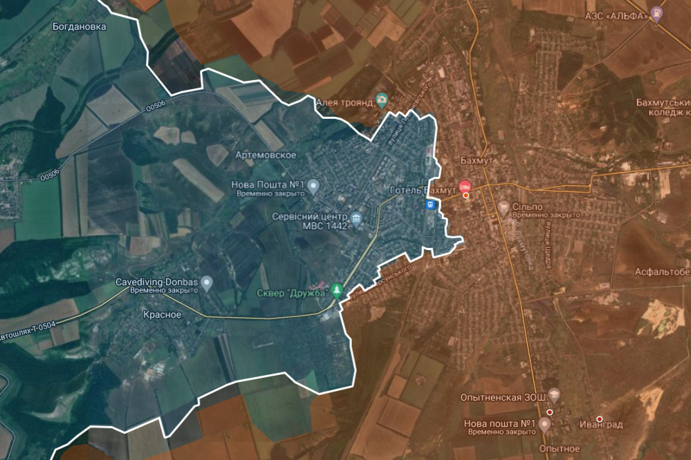 Карта СВО, очень похожая, как у Сани во Флориде, но другая