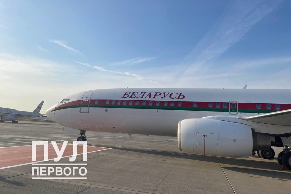     Лукашенко прилетел в Москву 5 апреля. Фото: телеграм-канал «Пул Первого»