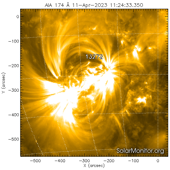 Вспышка на Солнце класса М1.3  11 апреля 2023 