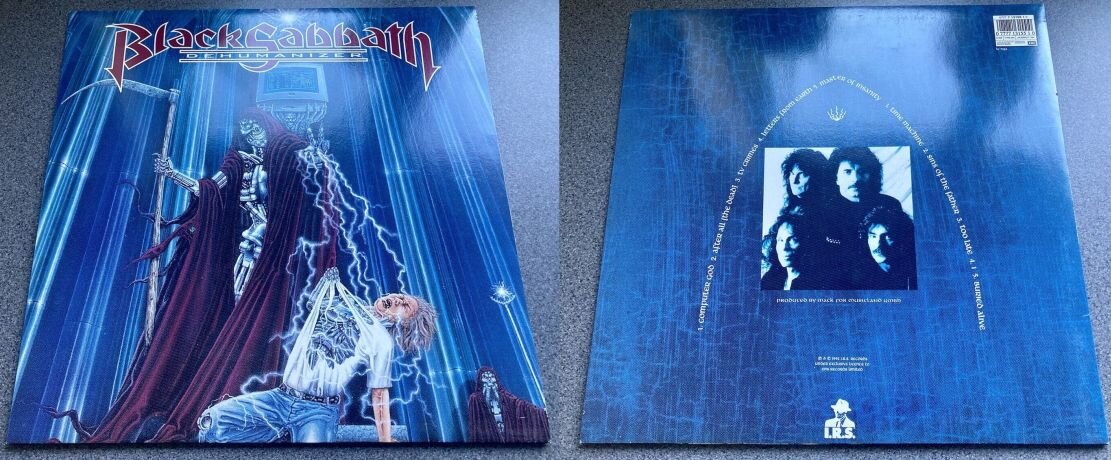 Конверт европейского винилового выпуска альбома Black Sabbath «Dehumanizer», 1992 г.
