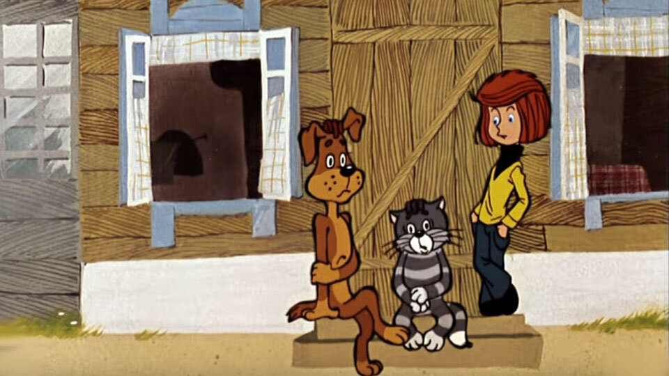 Кадр из мультфильма "Дядя Фёдор, пёс и кот. 
