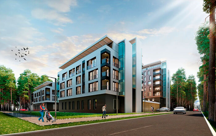 Ранее презентованный проект микрорайона в урочище Попов лог от архитекторов «Алкута»