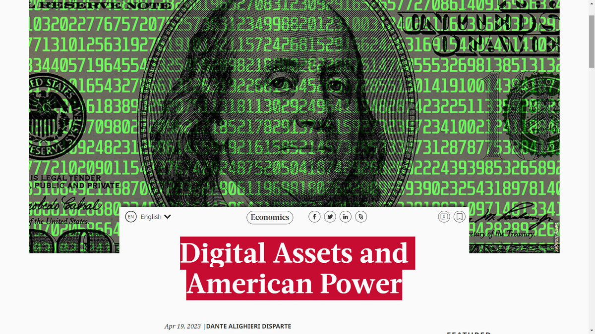 Цифровые активы и США. Американская финансовая инфраструктура, в основном аналоговая, устаревает