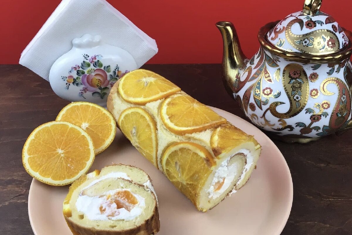 Фото автора. Готовый рулет.