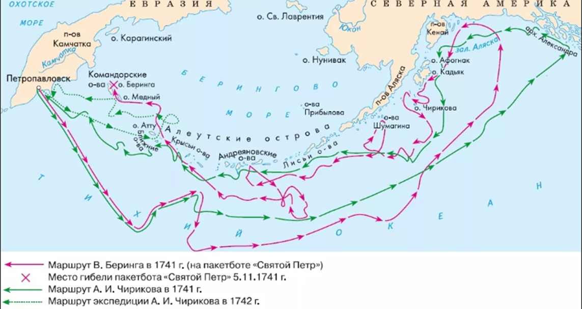Экспедиция беринга. Витус Беринг маршрут путешествия на карте. Маршрут экспедиции Витуса Беринга. Витус Беринг маршрут путешествия. Маршрут экспедиции Витуса Беринга и Алексея Чирикова.