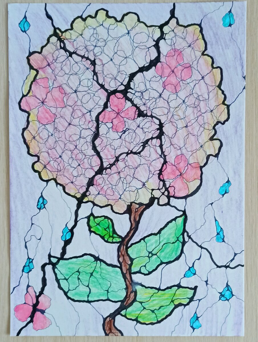 Мои работы. Гортензия