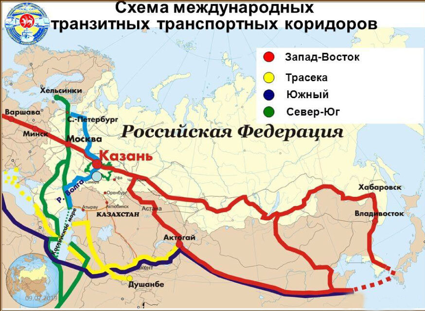 Международные транспортные россии. Международный транспортный коридор Восток-Запад.