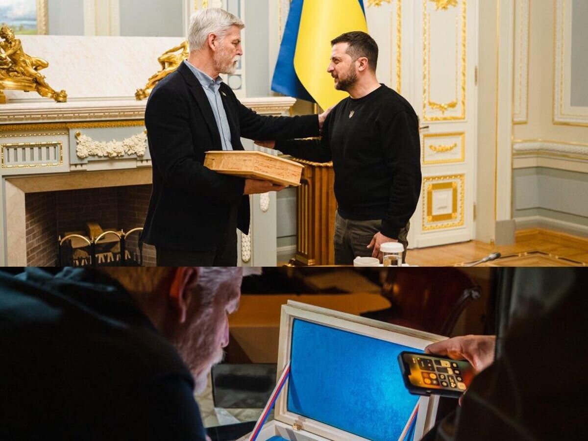    Фотография, опубликованная в соцсетях президента Чехии Петра Павела