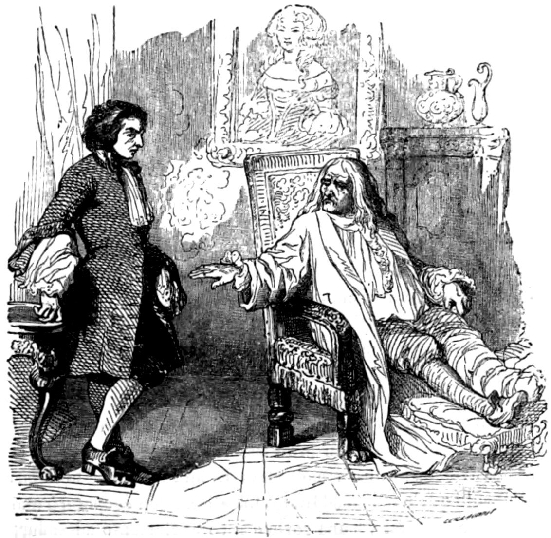 Иллюстрация Жана Гранвиля. Фото взято из открытых источников в сети Интернет.