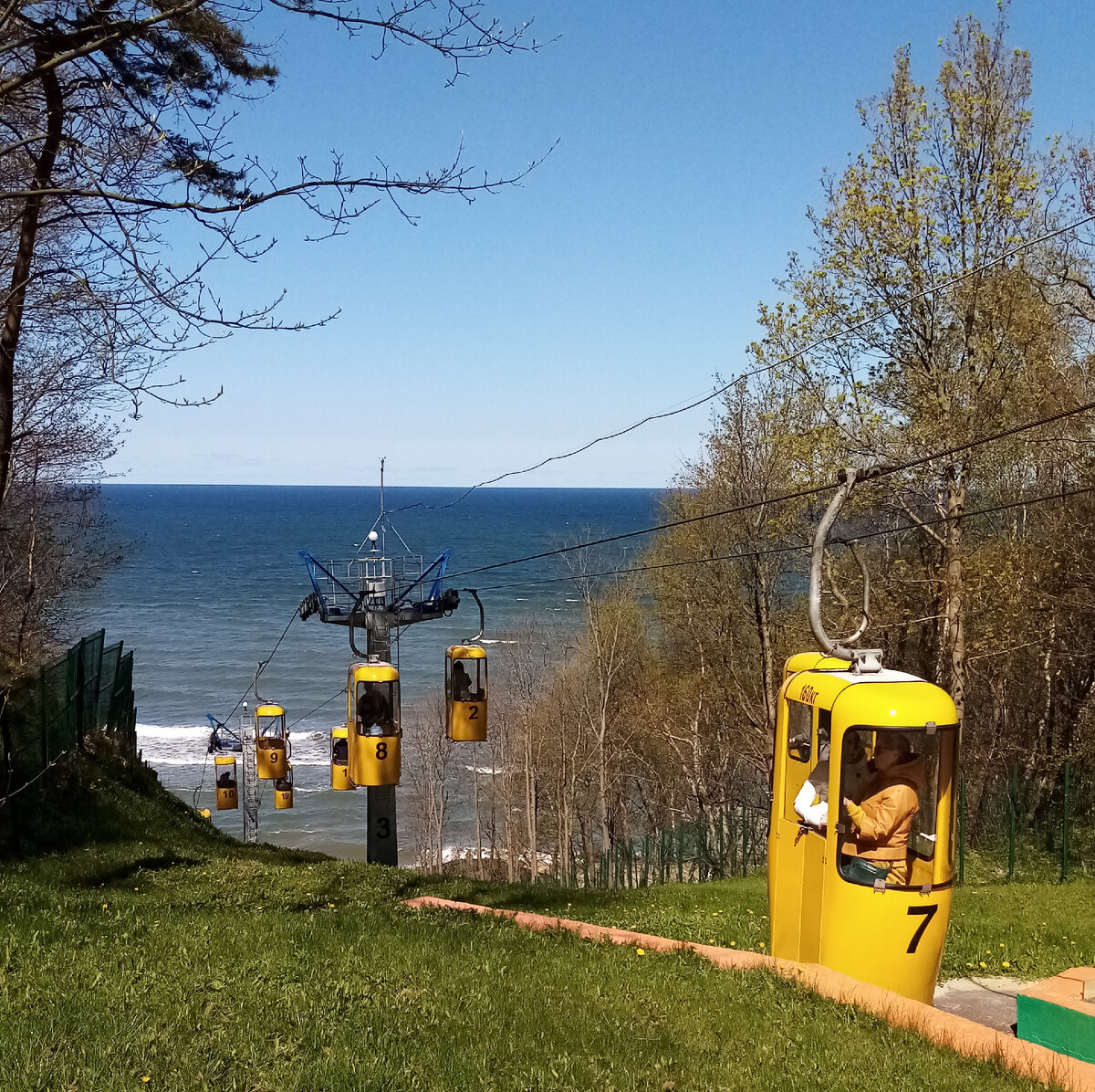 Канатная дорога в Светлогорске.