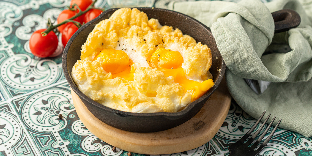 ⛅️ Это не просто яичница, а настоящее съедобное облако — такую вы еще не пробовали