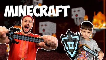 Роб и Эрик играют в Minecraft! Битва с Зомби и Скелетами! Большой сборник приключений!