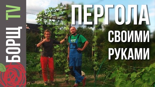 Скачать видео: Не трать лишние деньги! Нужна пергола? Сделай её своими руками недорого и быстро, показываю как