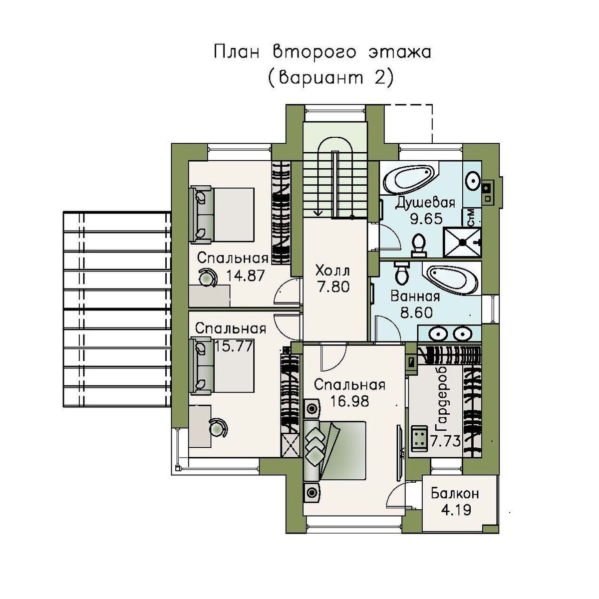 Проекты домов с мастер спальней