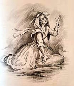 Ведьма на камне