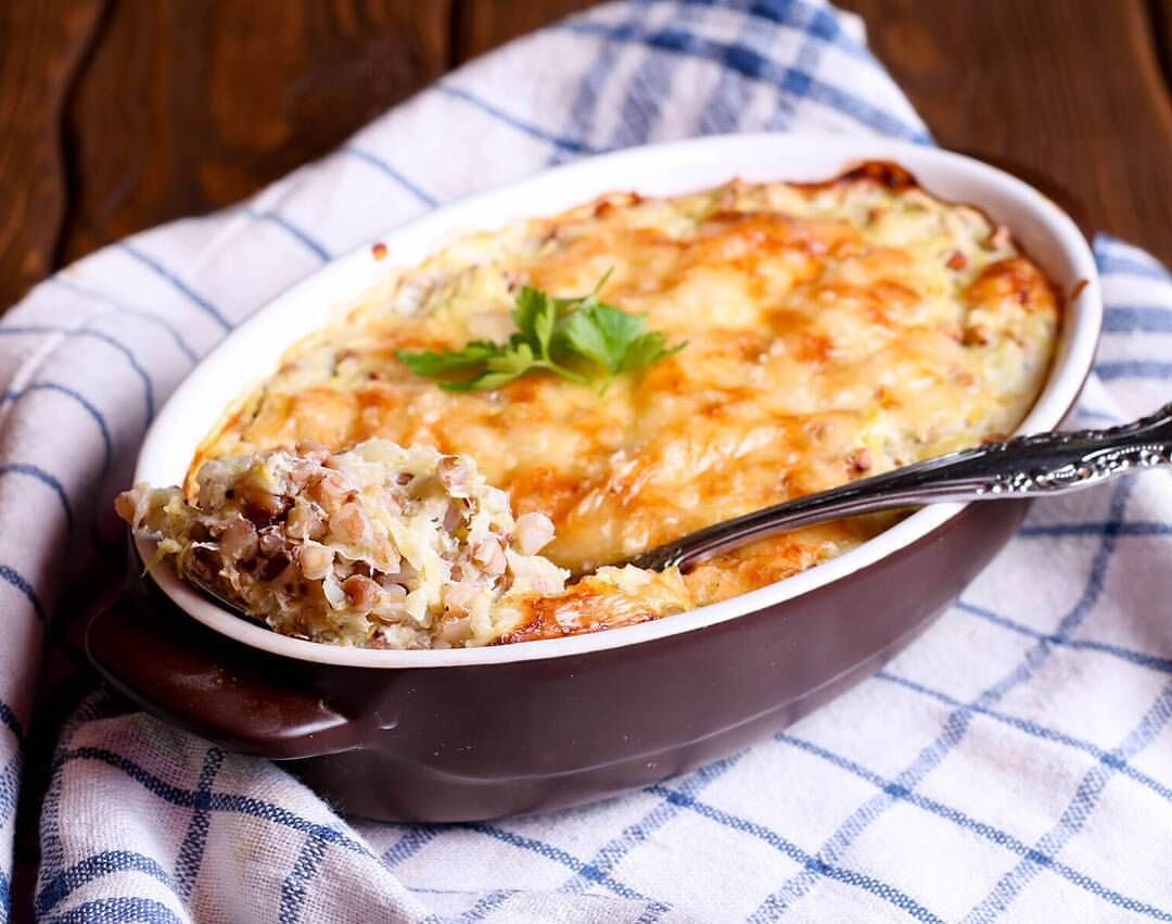 Греча с овощами