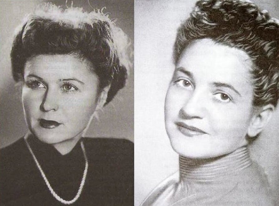 Слева Ирина Викторова, справа Галина Разумовская.