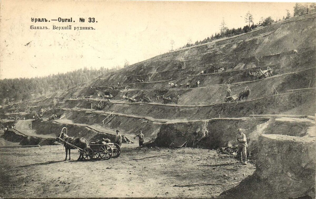 Немудрено, что Бирюков не смог добиться от рабочих сказок. Глядя на старые фото, думаешь, что им было не до них. Старинное фото уральских рудников — из интернета
