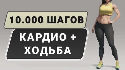 10.000 шагов для похудения🔥 Тренировка на 90 минут на основе ходьбы (без прыжков и без приседаний)