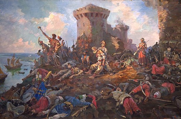 Драгунов Н.А., Крачевский Б.Н. «Азовское сидение». Источник: danilovmaster.ru 