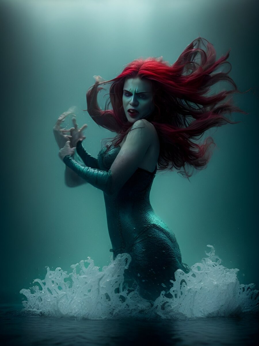 Королева Вампиров готовится к битве с Русалочкой.