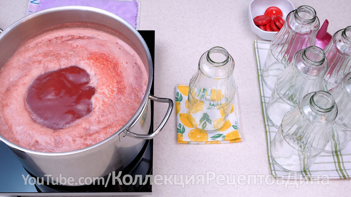 🍓🥤Клубника в самом соку! Натуральный Клубничный Нектар с мякотью на зиму!  | Дина, Коллекция Рецептов | Дзен