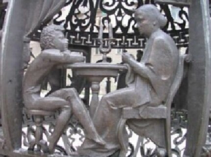 А.С.Пушкин с няней Ариной Родионовной