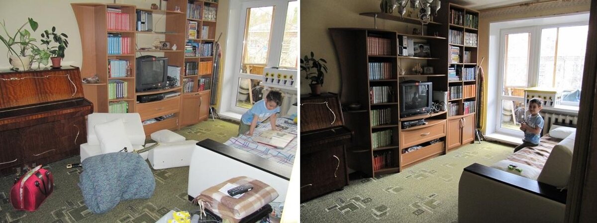 Сначала комнаты