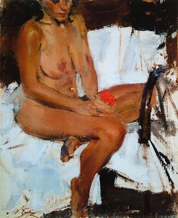 "Сидящая натурщица" (1934—1955) 