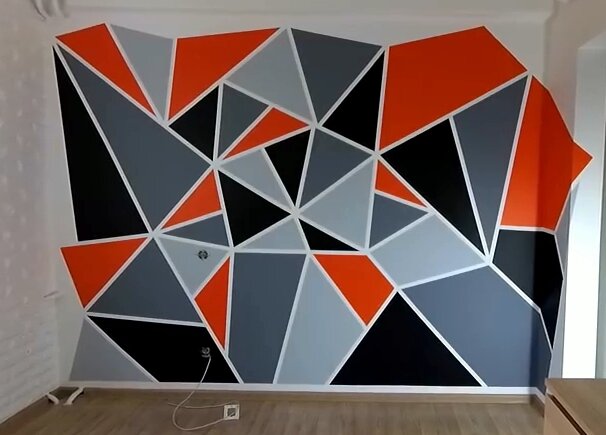 Покраска стен в кухне 3d