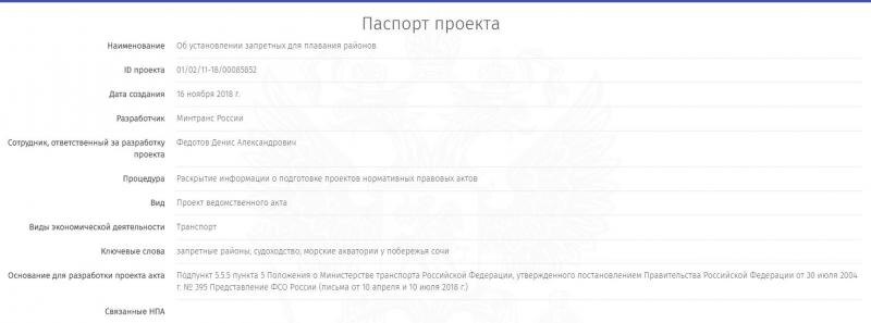 
В настоящее время идёт второй этап: Проведение общественного обсуждения о подготовке проекта нормативного правового акта
 