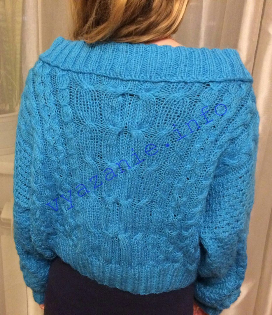 13 свитеров оверсайз спицами с косами — схемы вязания